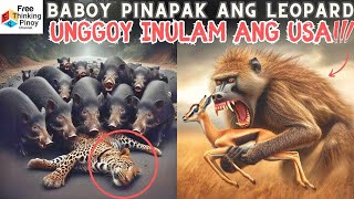 BALIKTAD NA! 😲 Baboy Ramo Kinain ang Leopard Herbivores Caught Eating Meat