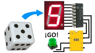 🎲Como hacer un Dado electrónico con este circuito Digital!