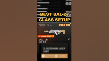 the NEW BEST BAL 27 CLASS SETUP in MW3!
