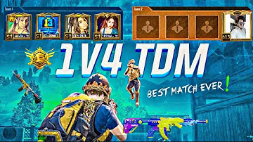 solo 40 kill in 1v4 TDM match|| They challenged me for 1v4 TDM M416 only||Realex_Gaming