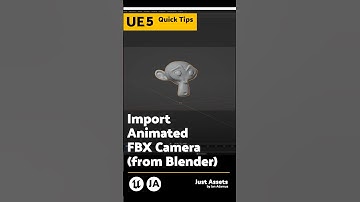 UE Quicktip - Import animated FBX camera (from blender)