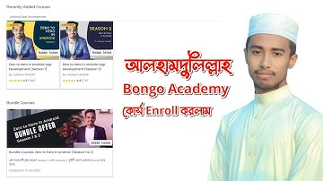 আলহামদুলিল্লাহ  অবশেষে Bongo Academy অ্যাপ ডেভেলপমেন্ট কোর্স Enroll করলাম। #Student_ID_66401