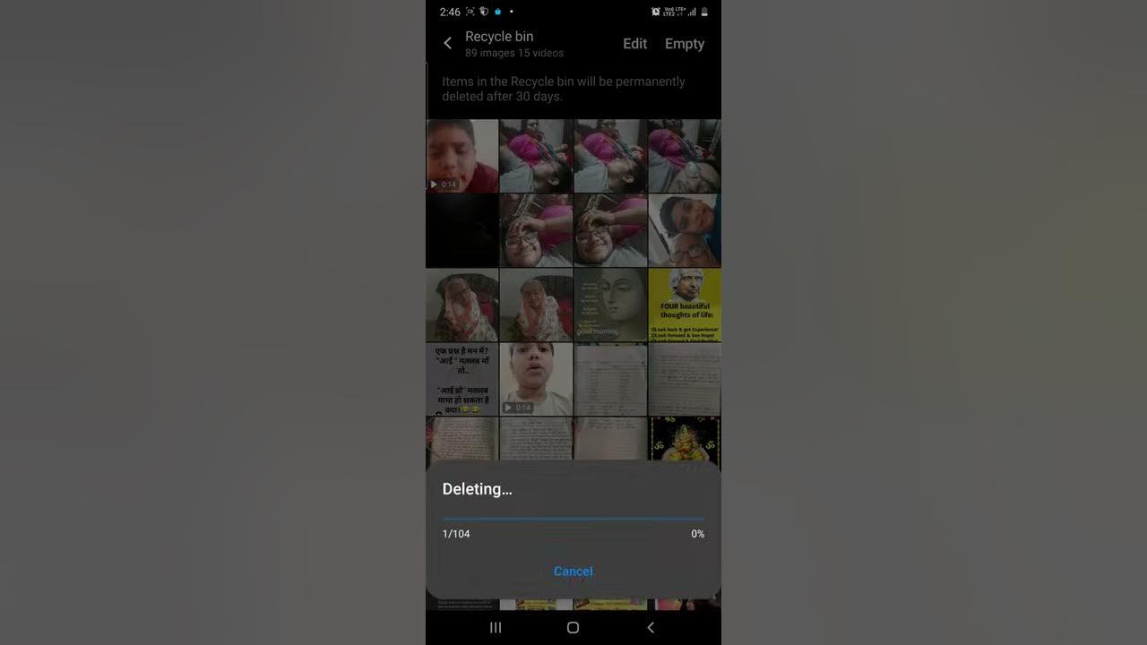 Wheare is recycle bin in galaxy A50s YouTube