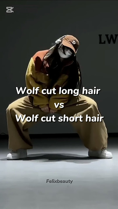 Wolf cut long hair vs short hair🤔 #shorts #haircut #aesthetic #wolfcut