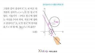2012년 10월 고3 학력평가(모의고사) 수학 20번(나형)