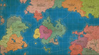 Fantasy Map Simulator - Continents at War Timelapse