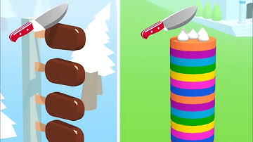 Slice it All Gameplay! Satisfying and Relaxing ASMR Slicing Video