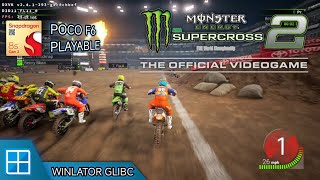 Monster Energy Supercross - The Official Videogame 2 Gameplay (HD) Winlator Glibc 7.1.5 POCO F6 screenshot 3