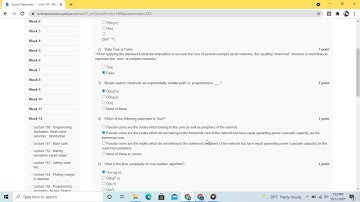 Social Networks NPTEL SWAYAM Course Week 12 Assignment Answers