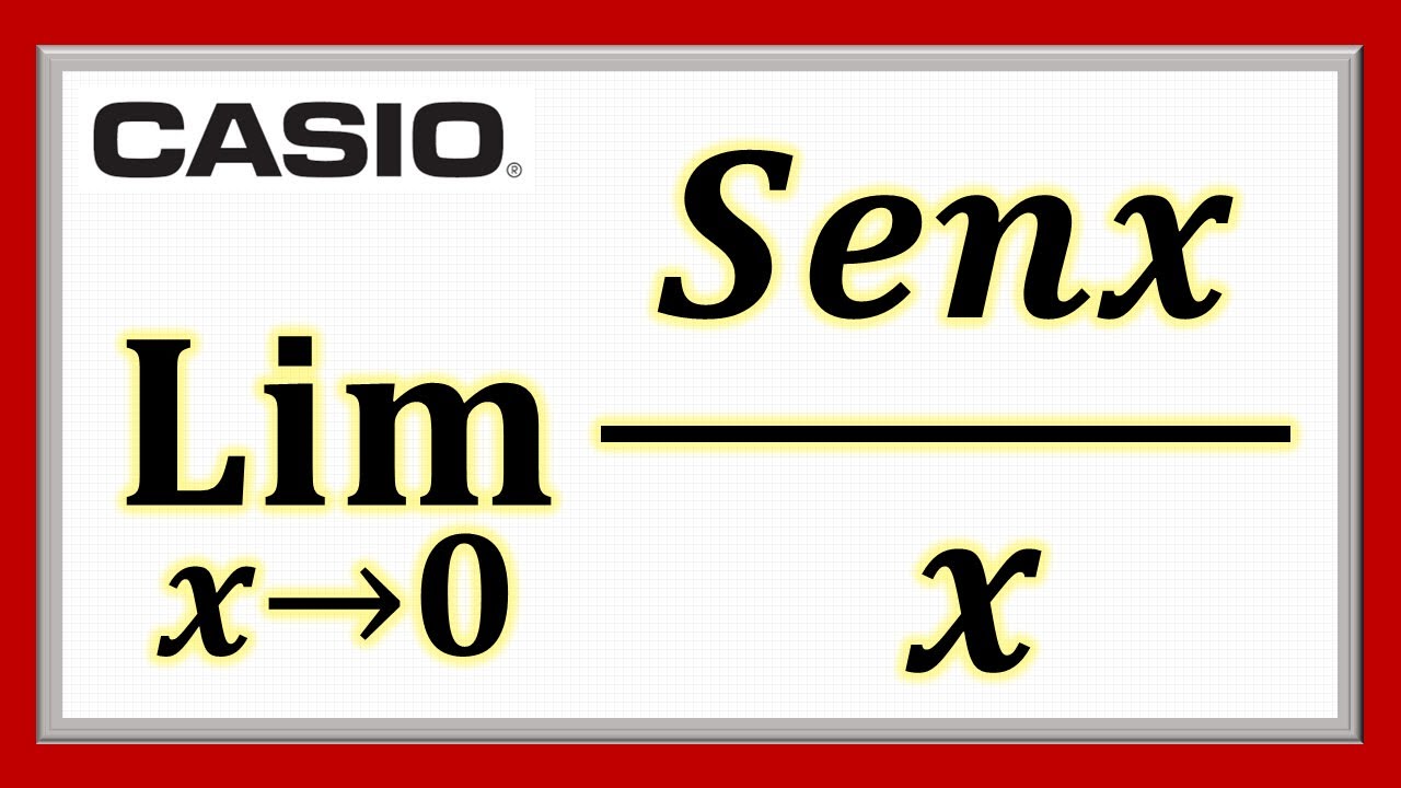 Límites trigonométricos | Ej. 1 #julioprofe y #casio
