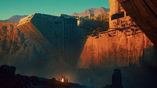 ARC Frontier | Cyberpunk Brutalism | Dark Sci-Fi Ambient &amp; Day-Night Cycle [4K]