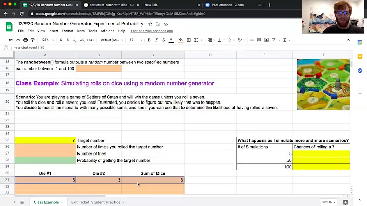 Master Random Number Generation in Google Sheets