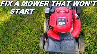Fixing a Troybilt mower that won't start