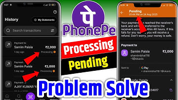 Phone pe processing payment problem solve kaise kare ! Phone payment pending problem thik kaise kare