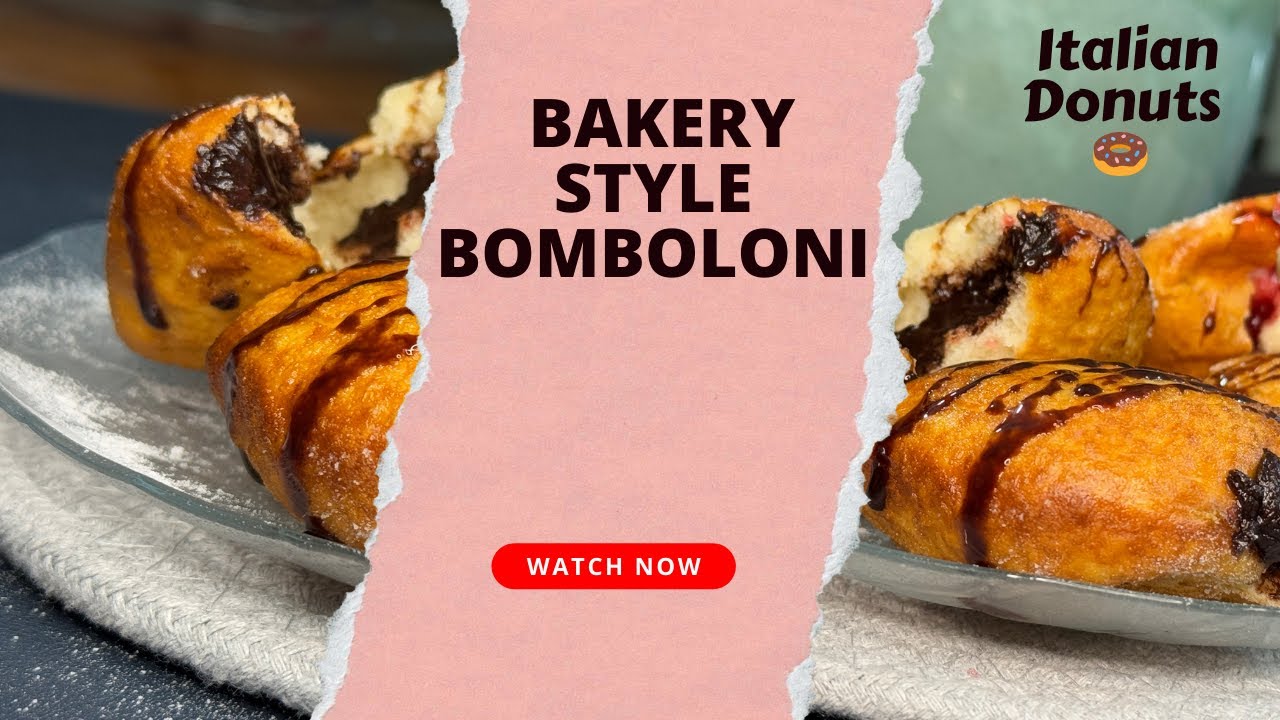 बेकरीसारखे Bomboloni घरी बनवा | Cream Filled Donuts Recipe