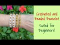 Crochet Bracelet with Beads ~ For Beginners
