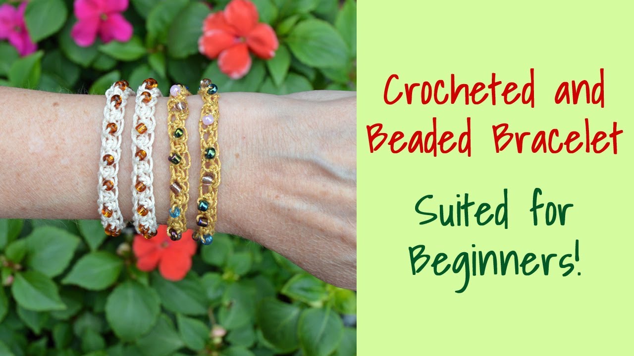 How to Make: CROCHET BRACELET · Free Beginner Pattern · Easy Quick