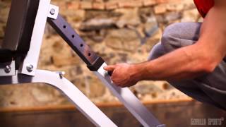 Banc de musculation multi-positions GS004 - Banc multifonction - Gorilla Sports France