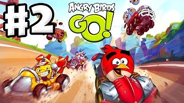 Angry Birds Go! Gameplay Walkthrough Part 2 - Red and Stella at the Seedway! (IOS, Android)