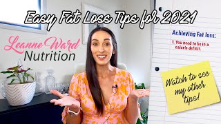 Nutritionist and Dietitian's Easy Fat Loss Tips for 2021