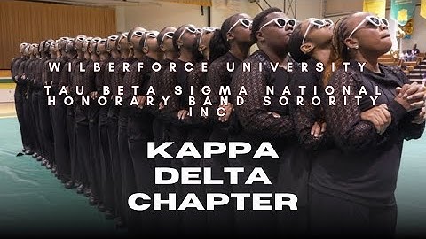 The Kappa Delta Chapter of Tau Beta Sigma National Honorary Band Sorority Inc | WU Fall 2025 Probate