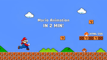 How to Make Mario Animation Using HTML & CSS (In 2 Minutes)