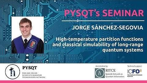 Jorge Sánchez-Segovia: High-temperature partition functions and classical simulability