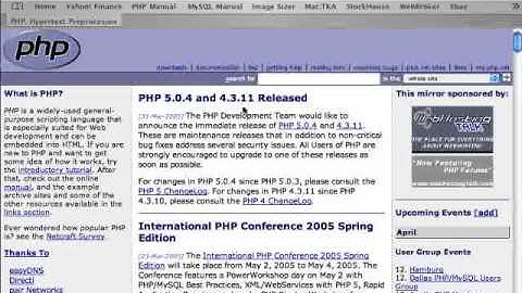 PHP.NET Resources - Using PHP.net - Part 1