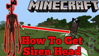 How To Get Siren Head In Minecraft | Bendy In Minecraft Pe Siren Head screenshot 1