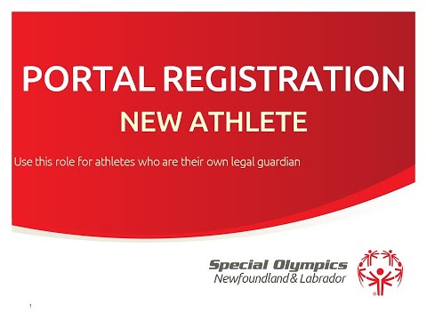 Portal Registration - NEW ATHLETE