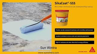 SikaCoat®-555 Micro-fiber reinforced acrylic waterproofing coating