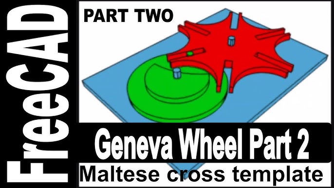 Geneva Wheel Build Part 2: The Maltese Cross template in FreeCAD - YouTube maltese-cross-fire-stencil-etsy
