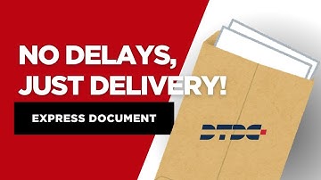 Urgent? DTDC Delivers Express Documents — Right on Time.