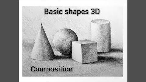 How to shade basic forms 3D | how to draw cube, sphere, cylinder