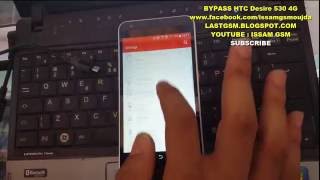 BYPASS HTC Desire 530 4G LTE D530u 2016  REMOVE GOOGLE ACCOUNT FRP 2016