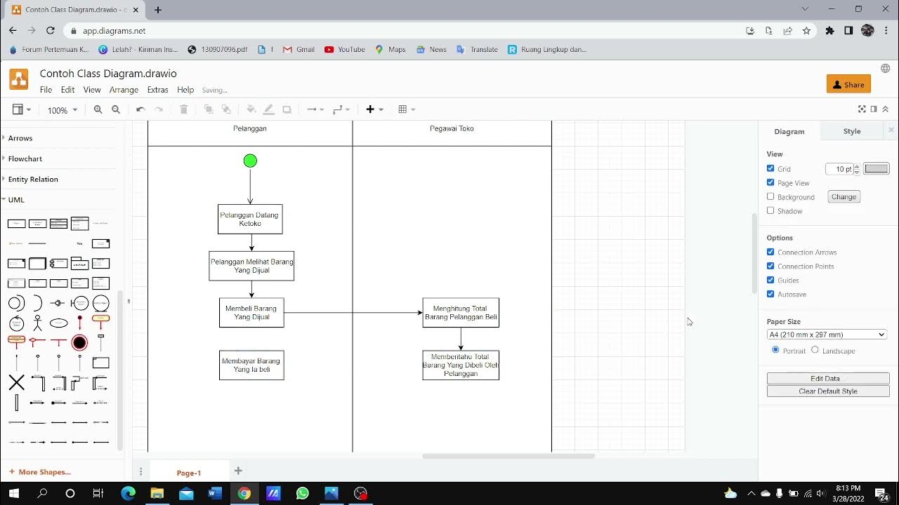 Tutorial Membuat Class Diagram Menggunakan Draw io - YouTube