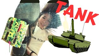 [ASMR] Giantess POV: Trampling Tanks In Knee High Boots & Butt Crush In Leather | 高跟長靴踩戰車