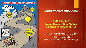 MasterMathMentor AB17a - Straight-Line Motion