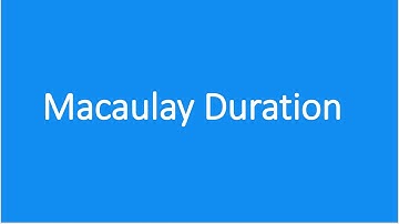 Macaulay Duration|Modified Duration| Fixed Income| CFA Level 1