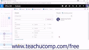 Outlook on the Web Tutorial Creating Appointments and Events Microsoft Training