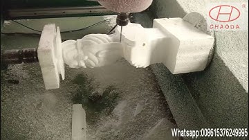 4 axis CNC Router making big buddha statue