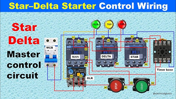 Star Delta Starter Control Wiring Diagram Step by Step | star delta starter control circuit