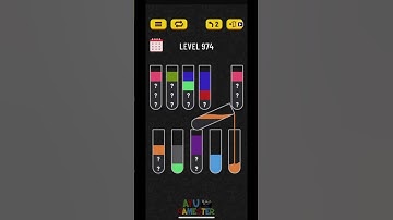 Water Sort puzzle level 974 | AYU Gamester #shorts