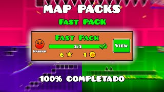 💜Fast Pack - Full!!! 100% - All Coins!!! - Geometry Dash Levels💚