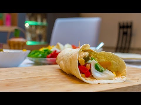 Video: Burrito S Piletinom I Povrćem