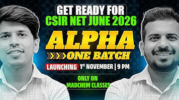 CSIR NET June 2026 | Alpha Batch | CSIR NET Preparation 2026 | CSIR NET Chemical Science Classes