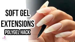 How to Soft Gel Nail Extensions | Polygel Hack screenshot 3