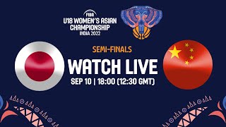 SEMI-FINALS: Japan v China | Full Basketball Game | FIBA U18 Women's Asian Championship 2022
