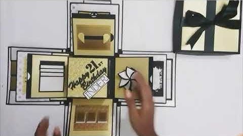 Valentines day explosion box by srushti patil