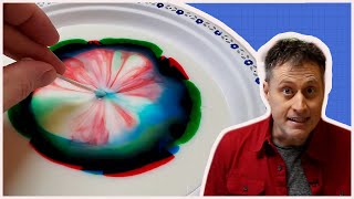 Milk and Food coloring explosions (+the science!)